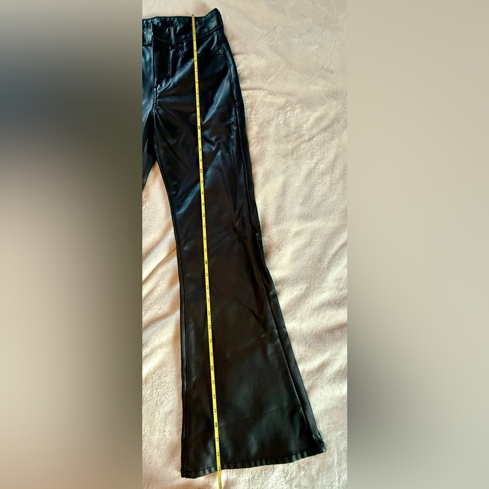American Eagle Outfitters Shiny Black Faux Leather Pants - Picture 7 of 9